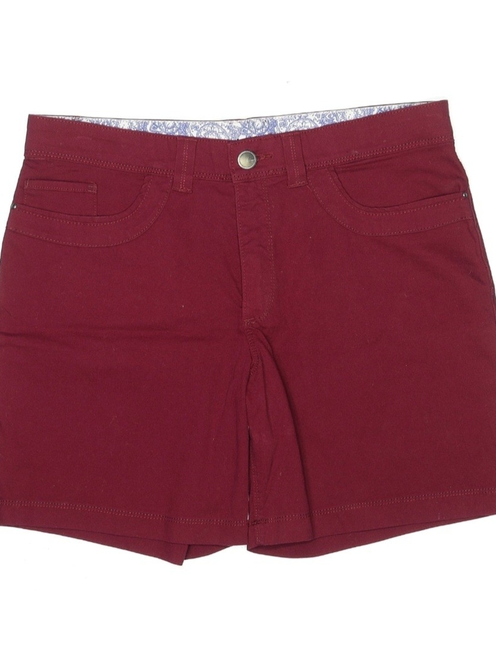 Lee Women's Maroon Denim Shorts